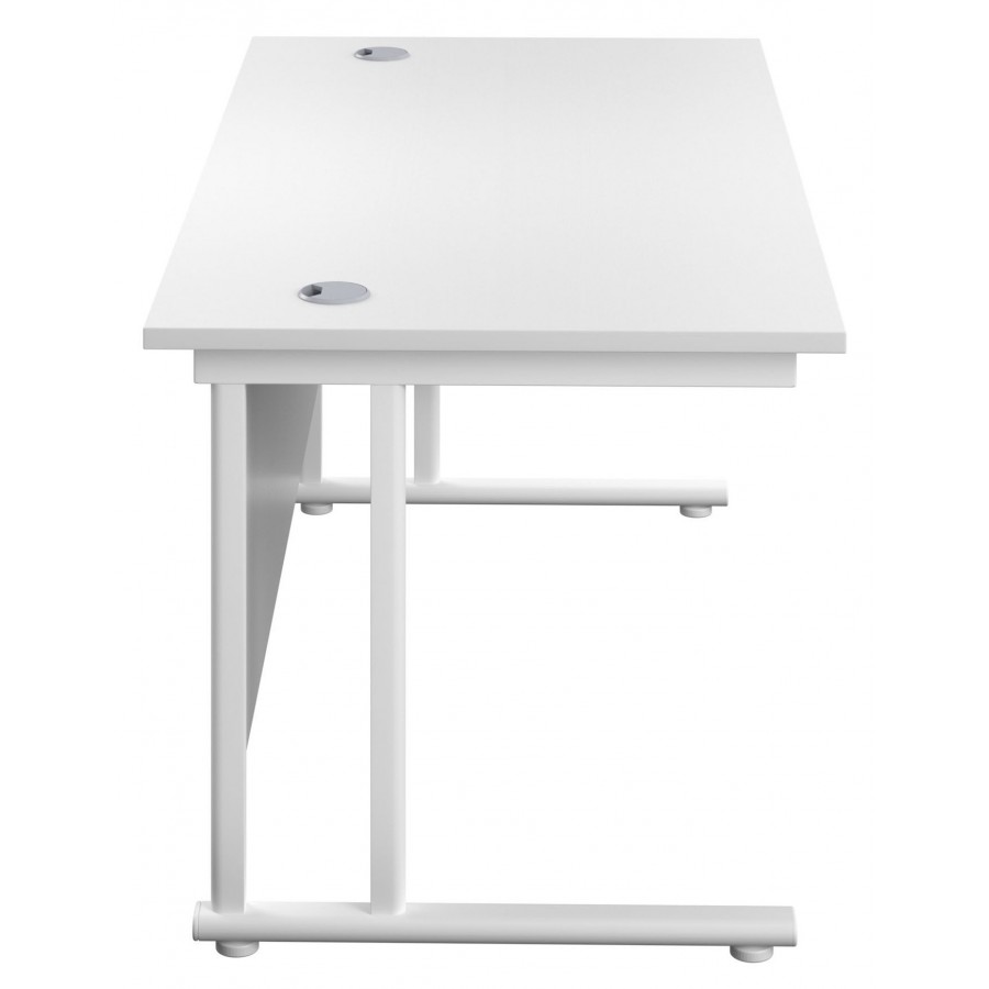 Olton Twin Cantilever  800mm Deep Straight Office Desk